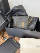 Bolsa YSL dupla face croco/ pelica