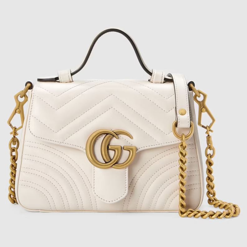 Bolsa Gucci alça superior GG Marmont