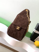 Chanel 25 Camurça Marrom