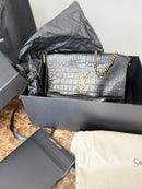 Bolsa YSL dupla face croco/ pelica
