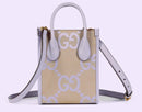 Bolsa Gucci Jumbo GG Mini Tote Bag no Lilás