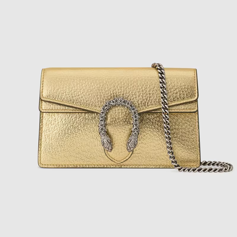Bolsa Gucci Dionysus Super Mini Metalizada