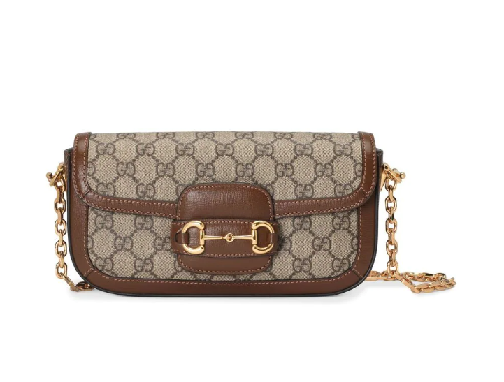 Bolsa Gucci Horsebit 1955 de Ombro Pequena Estampada