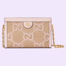 Bolsa Gucci Modelo Ophidia com Double G Pequena de Ombro Estampada