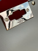 Bolsa Valentino Rockstud Spike Lambskin Off-White