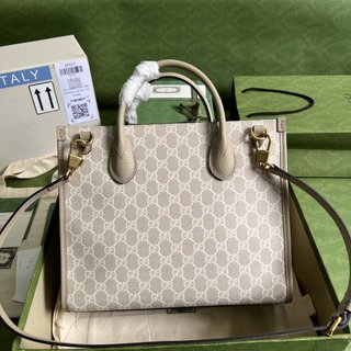 Bolsa Gucci SMALL TOTE WITH INTERLOCKING