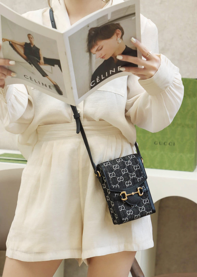 Bolsa GUCCI 𝟏𝟗𝟓𝟓 𝐃𝐞𝐧𝐢𝐦