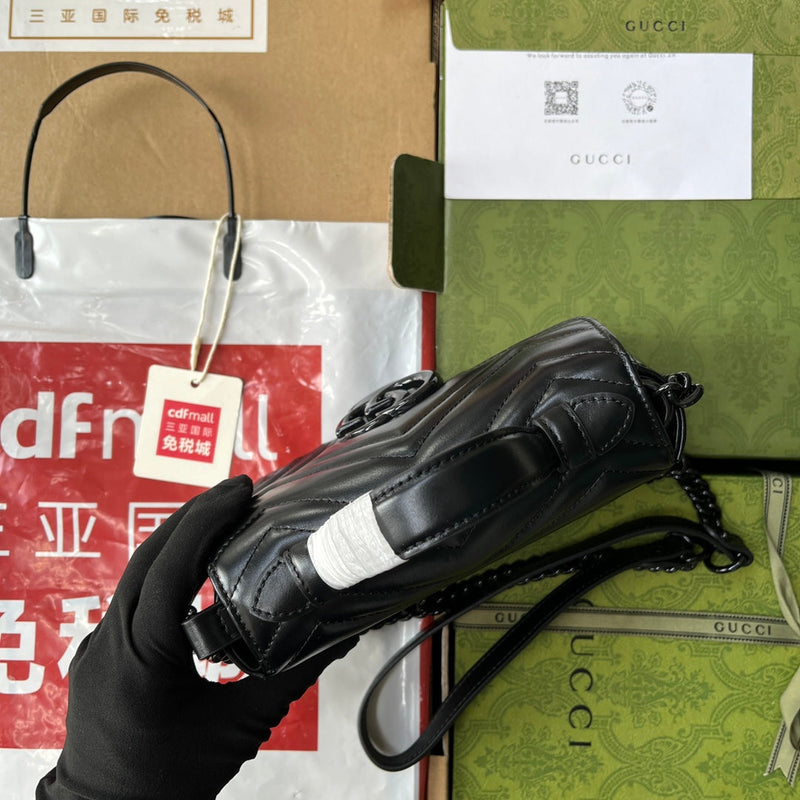 Bolsa Gucci alça superior GG Marmont