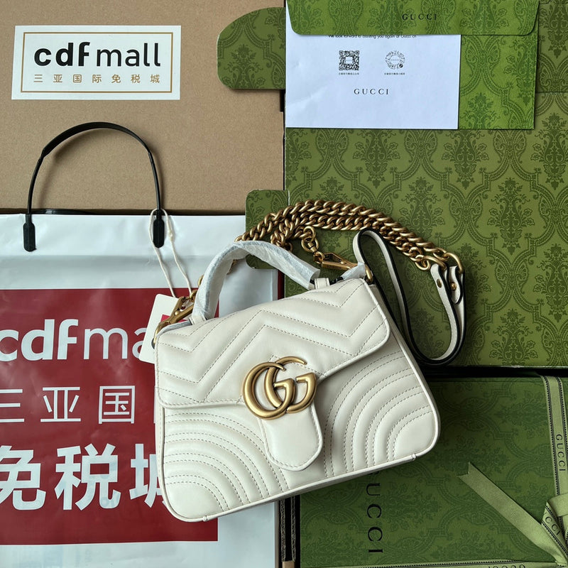 Bolsa Gucci alça superior GG Marmont