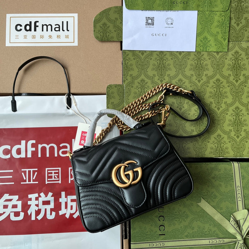 Bolsa Gucci alça superior GG Marmont