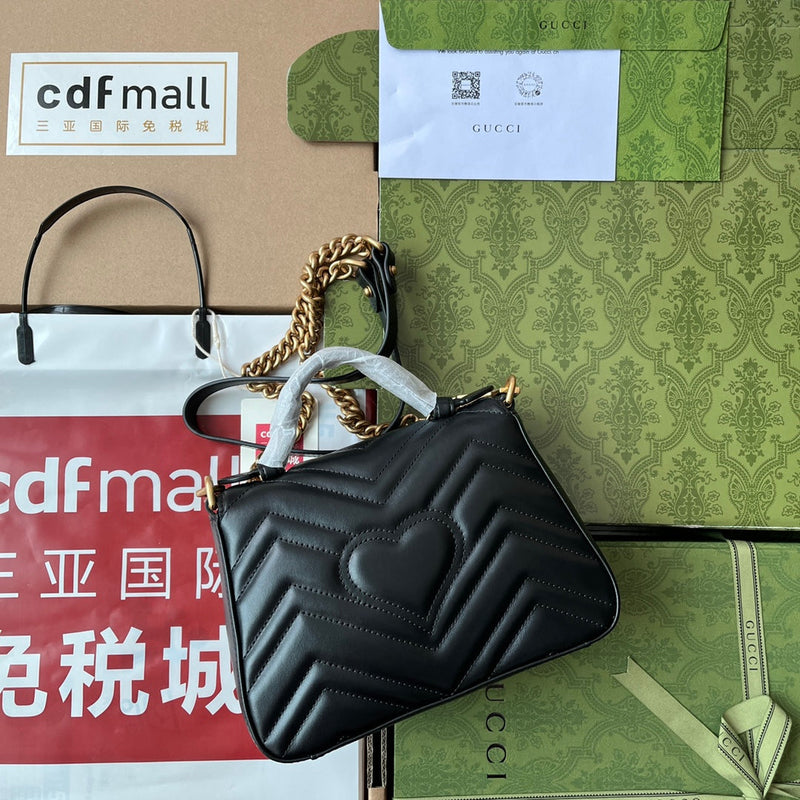 Bolsa Gucci alça superior GG Marmont
