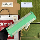 Bolsa Gucci Modelo Ophidia com Double G Pequena de Ombro Estampada