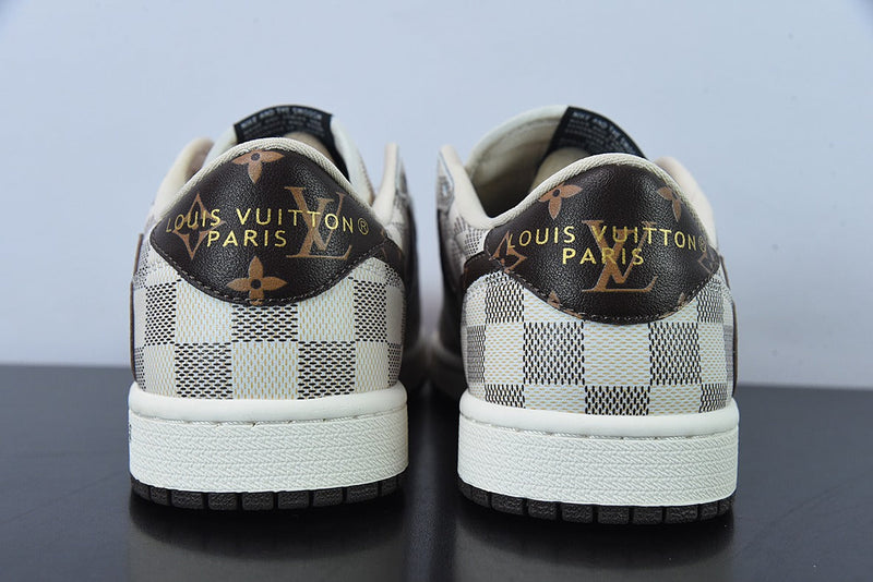 Tênis Louis Vuitton Nike Air Jordan 1 Low AJ1 TS