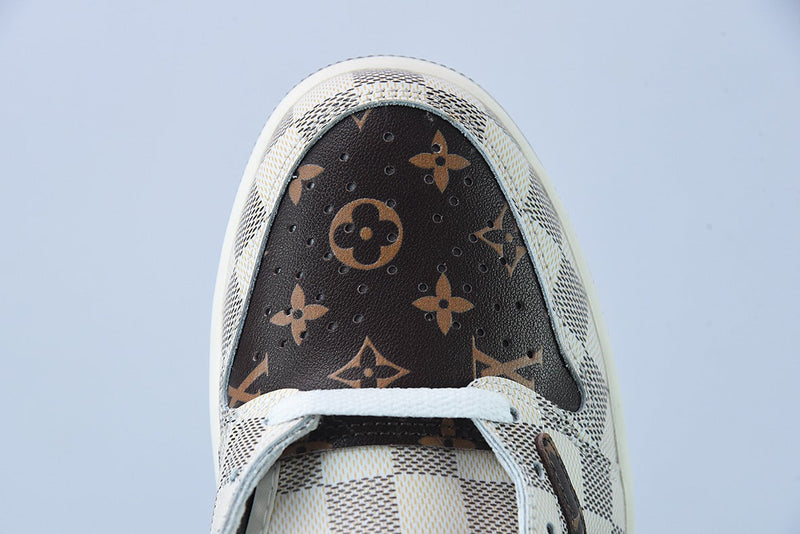 Tênis Louis Vuitton Nike Air Jordan 1 Low AJ1 TS