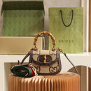 Bolsa Gucci Bamboo 1947 jumbo GG small top handle bag