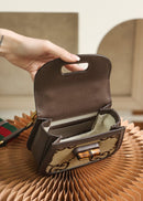 Bolsa Gucci Bamboo 1947 jumbo GG small top handle bag