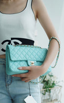 Bolsa Chanel CF25 Classic flap bag A01112 Tiffany