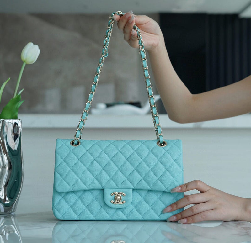 Bolsa Chanel CF25 Classic flap bag A01112 Tiffany