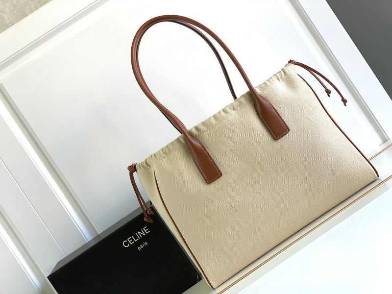 Bolsa Celine Cabas Drawstring Cuir Triomphe