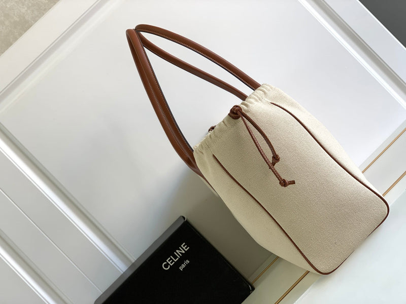 Bolsa Celine Cabas Drawstring Cuir Triomphe