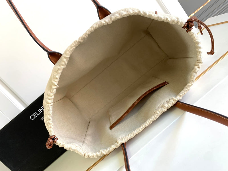 Bolsa Celine Cabas Drawstring Cuir Triomphe