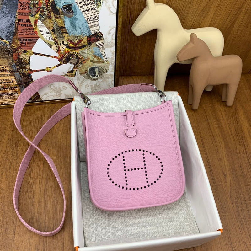 Bolsa Hermès Mini Evelyn 17cm Clemence X9