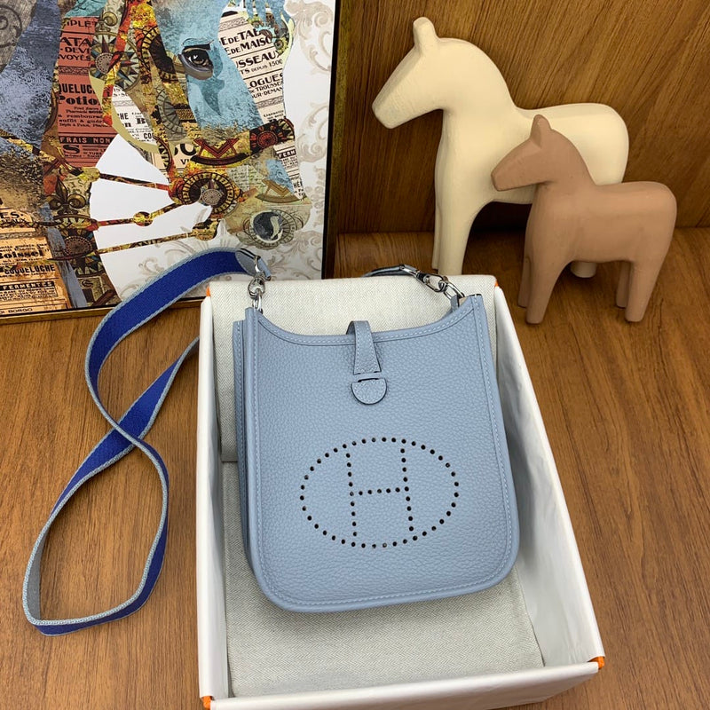 Bolsa Hermès Mini Evelyn 17cm Clemence J7