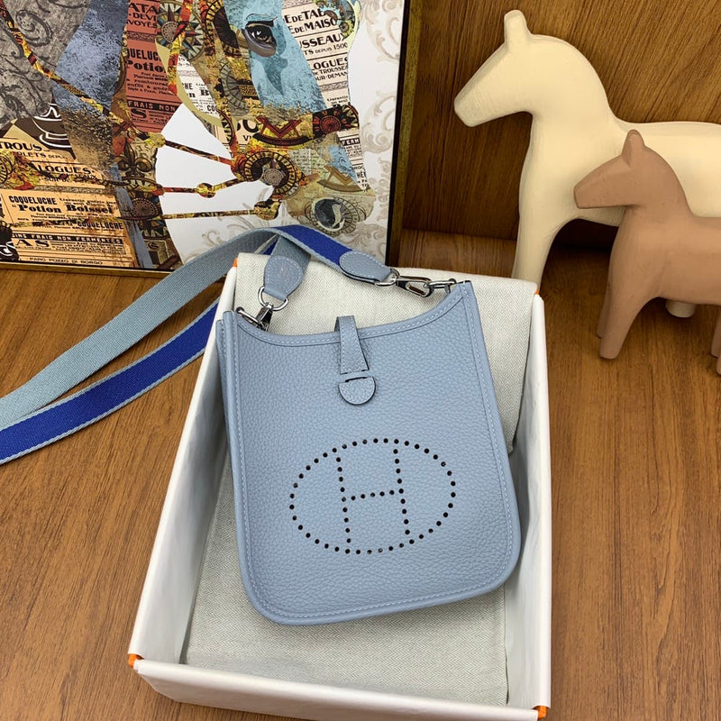 Bolsa Hermès Mini Evelyn 17cm Clemence J7