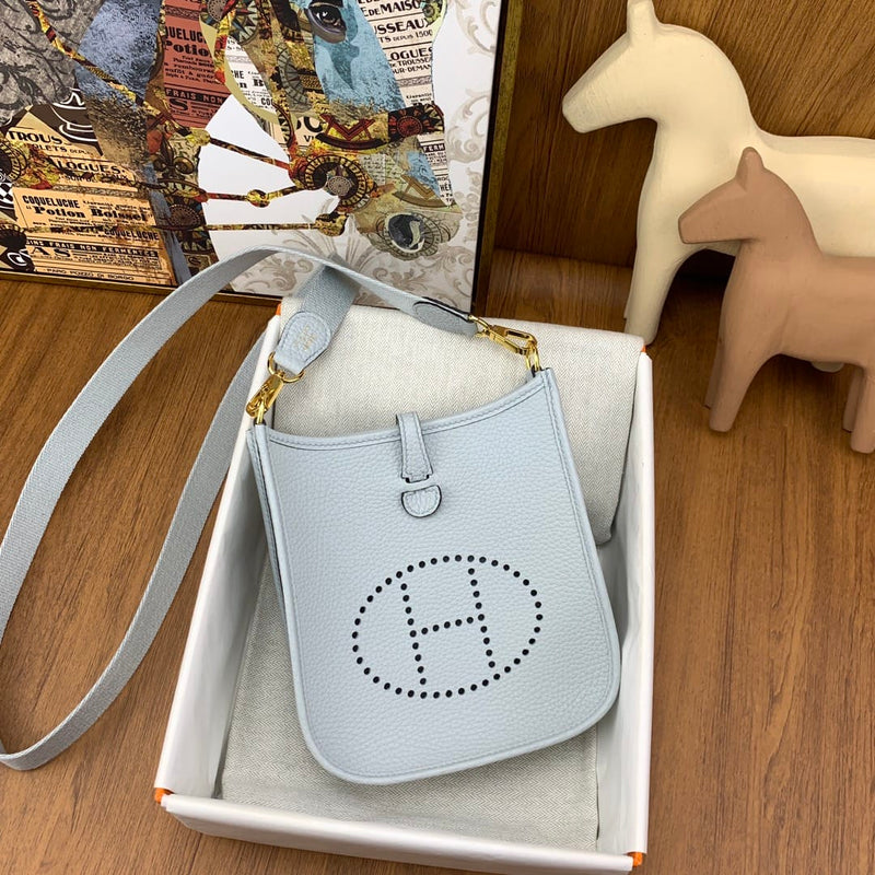 Bolsa Hermès Mini Evelyn 17cm Clemence TO