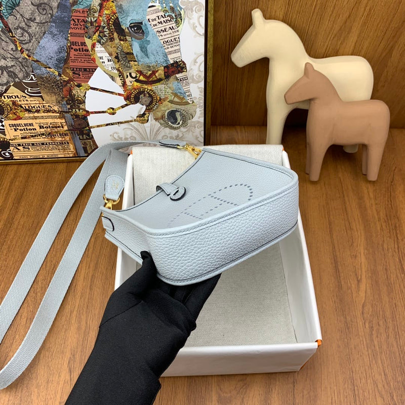 Bolsa Hermès Mini Evelyn 17cm Clemence TO