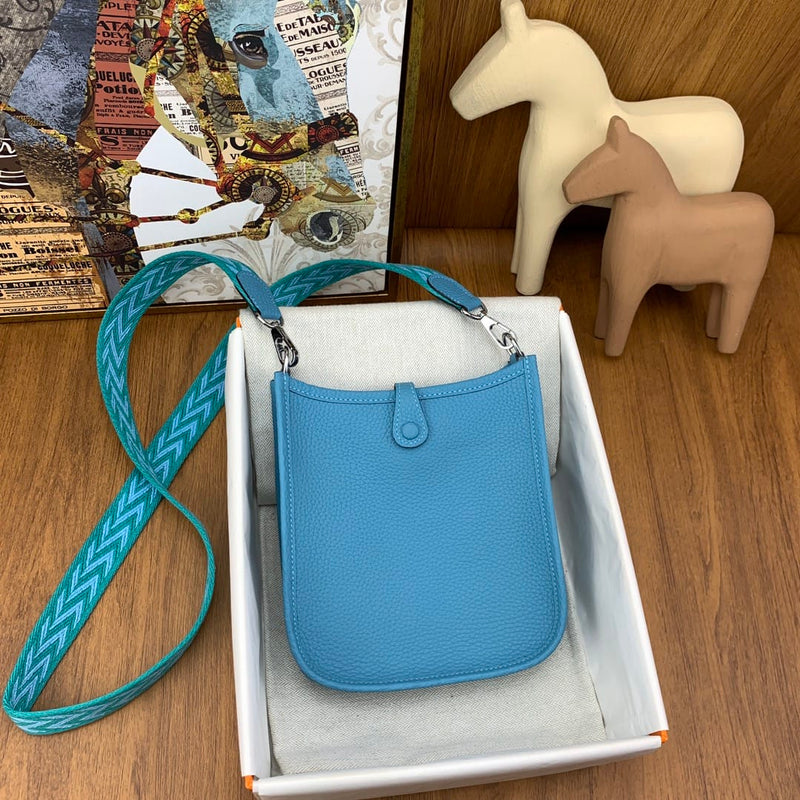 Bolsa Hermès Mini Evelyn 17cm Clemence