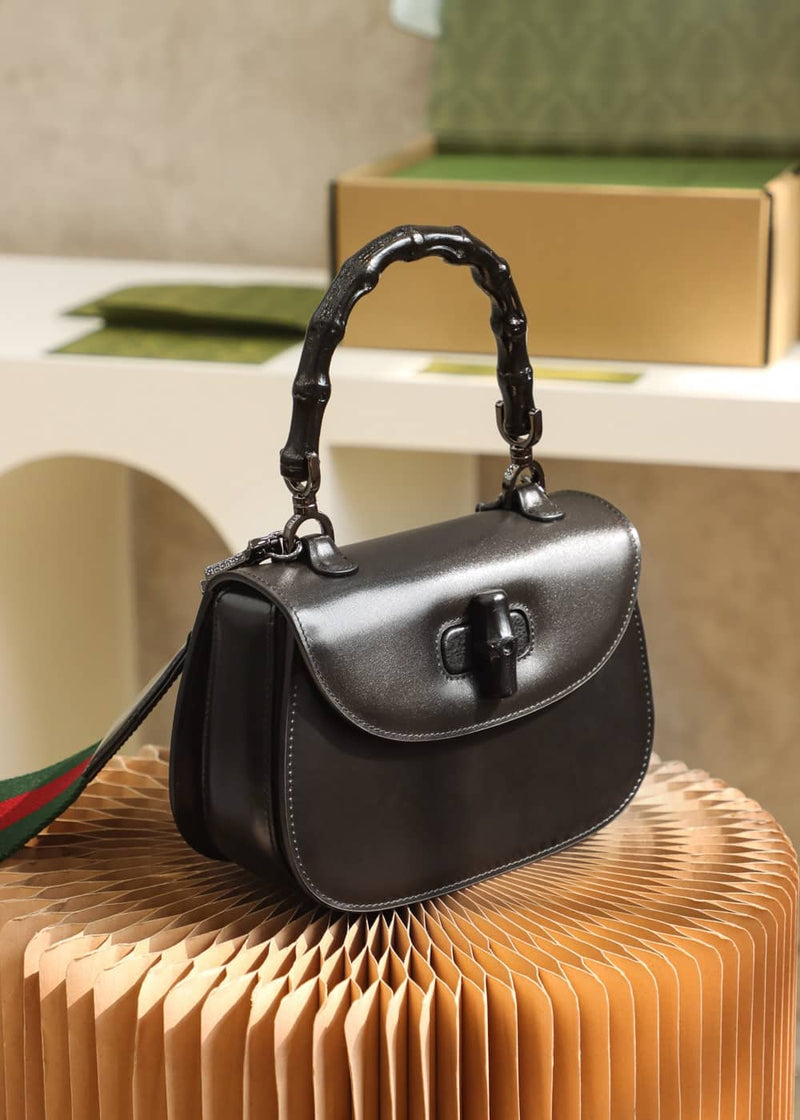 Bolsa Gucci Bamboo 1947 small top handle bag