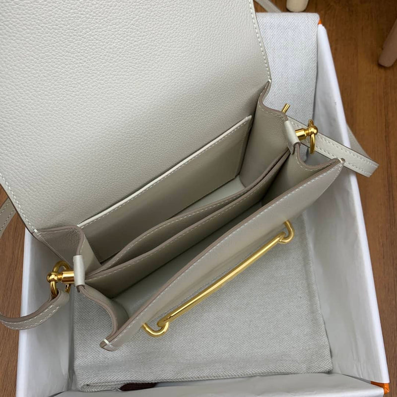 Bolsa Hermès roulis 19cm evercolor 10