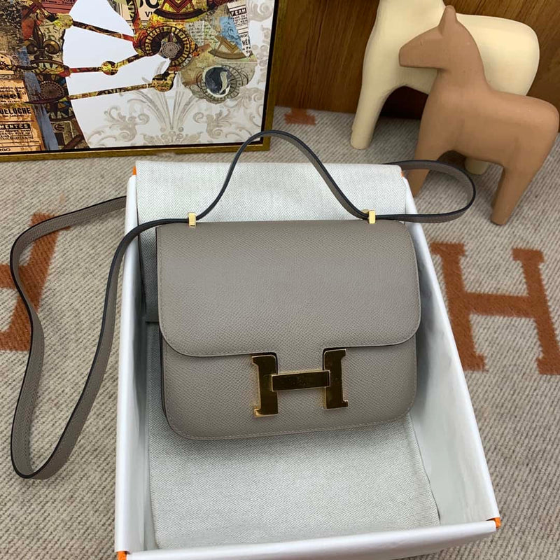 Bolsa Hermès constance 19cm Epsom M8